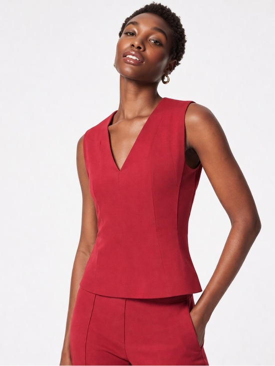 SPANX Tops - SPANX The Perfect V Neck Top Women’s Size L